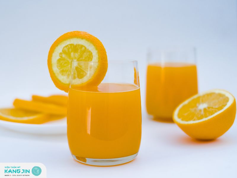 Tác dụng của nước ép cam đối với làn da 