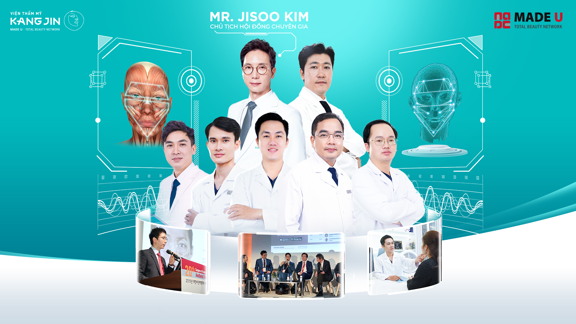 Đội ngũ bác sĩ giàu kinh nghiệm của Viện thẩm mỹ KangJin