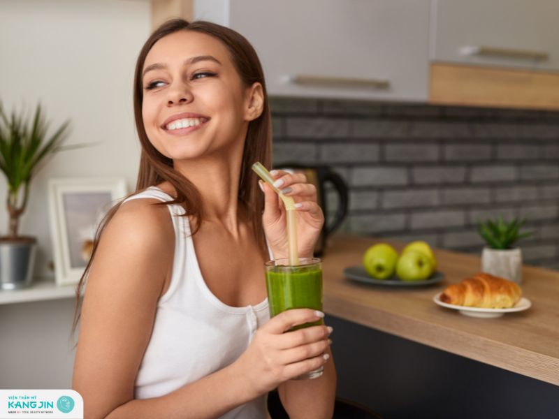 uống gì để da căng bóng