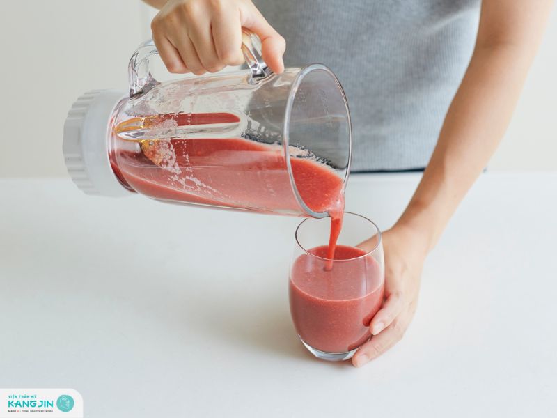 uống gì để da căng bóng