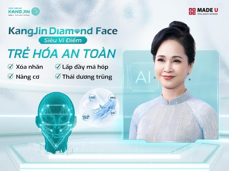 xóa nếp nhăn với liệu pháp cao KangJin MaxCollagen Diamond Siêu Vi Điểm