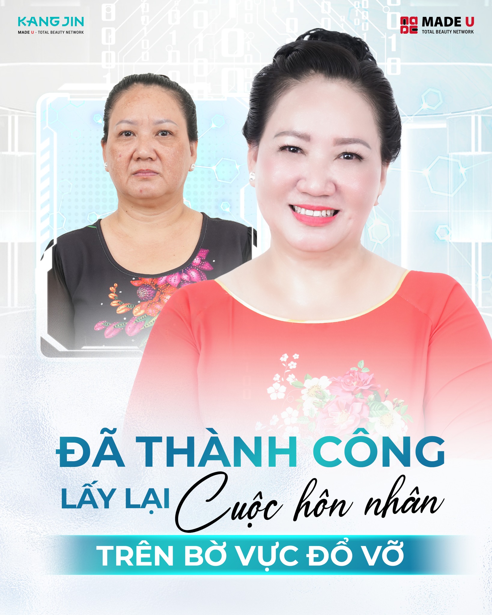 Hành trình trẻ ra 20 tuổi của U60 Diệu Lành níu kéo hôn nhân trên bờ vực đổ vỡ 