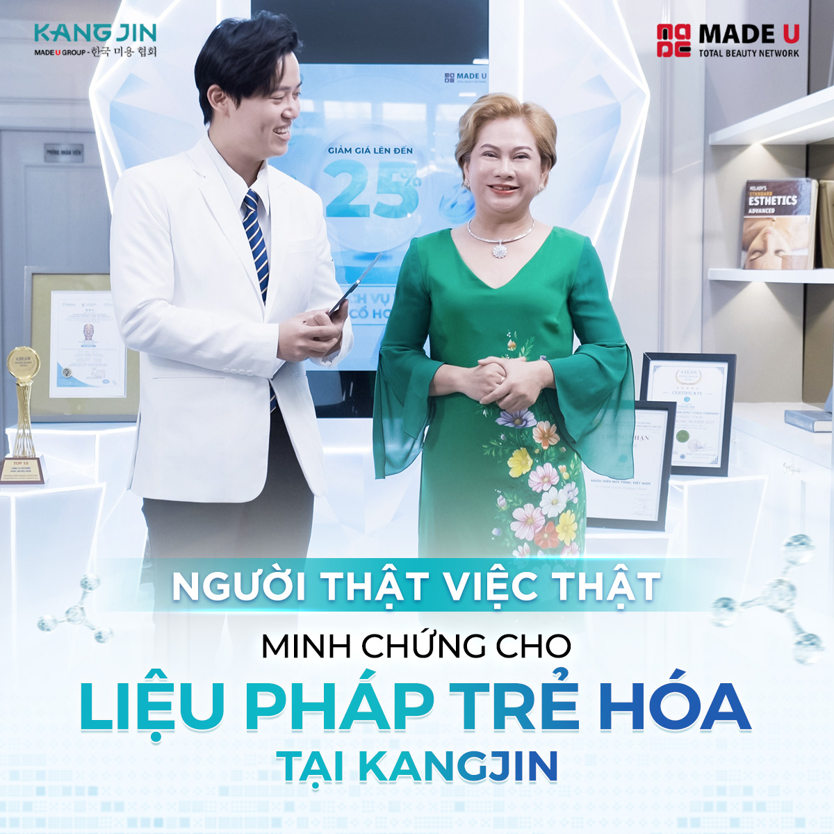 cô Hoàng Phương - người thật việc thật minh chứng cho liệu pháp trẻ hóa tại kangjin