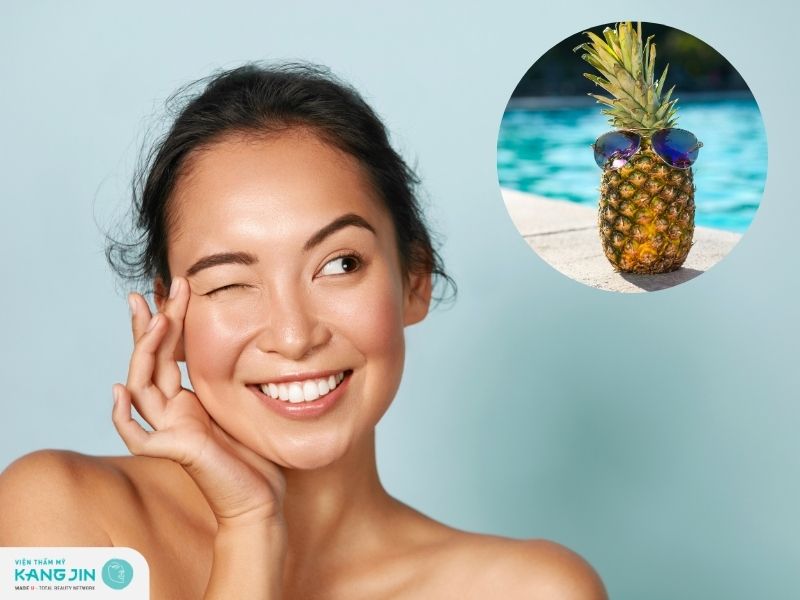 các mẹ chăm sóc da với quả dứa bạn nên biết