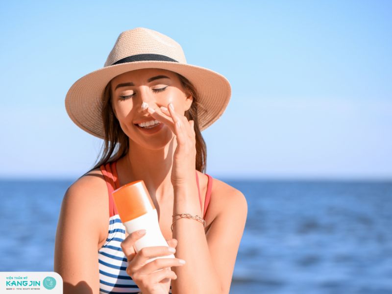 cách làm trắng da sau khi đi bơi