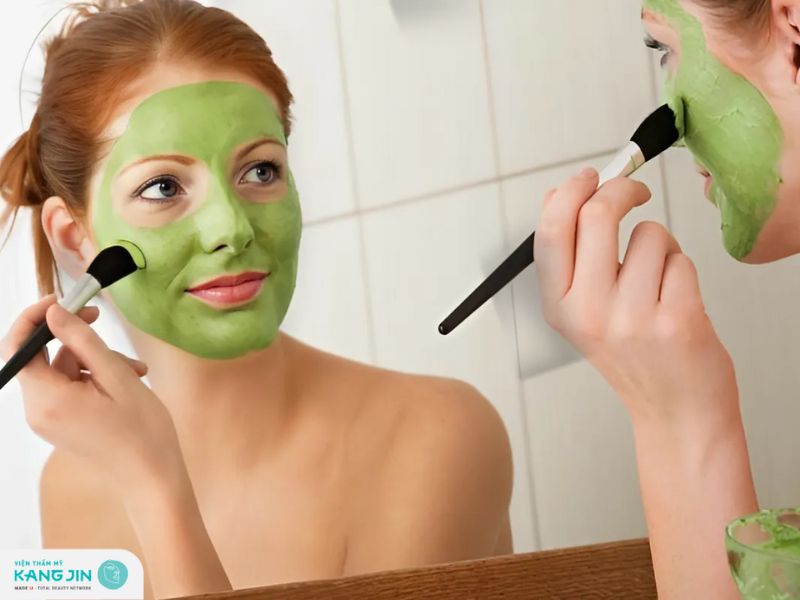 hướng dẫn tẩy da chết bằng bột trà xanh