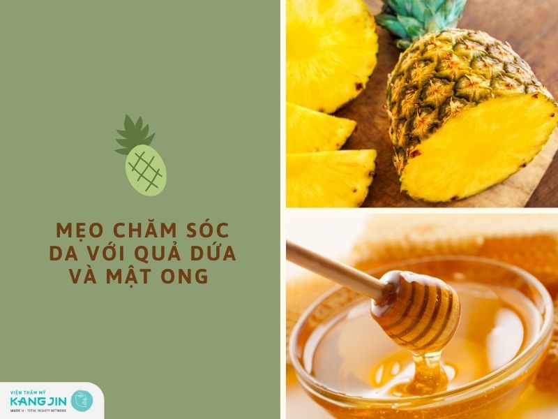 kết hợp dứa và mật ong