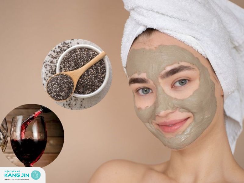 đắp mặt nạ hạt chia