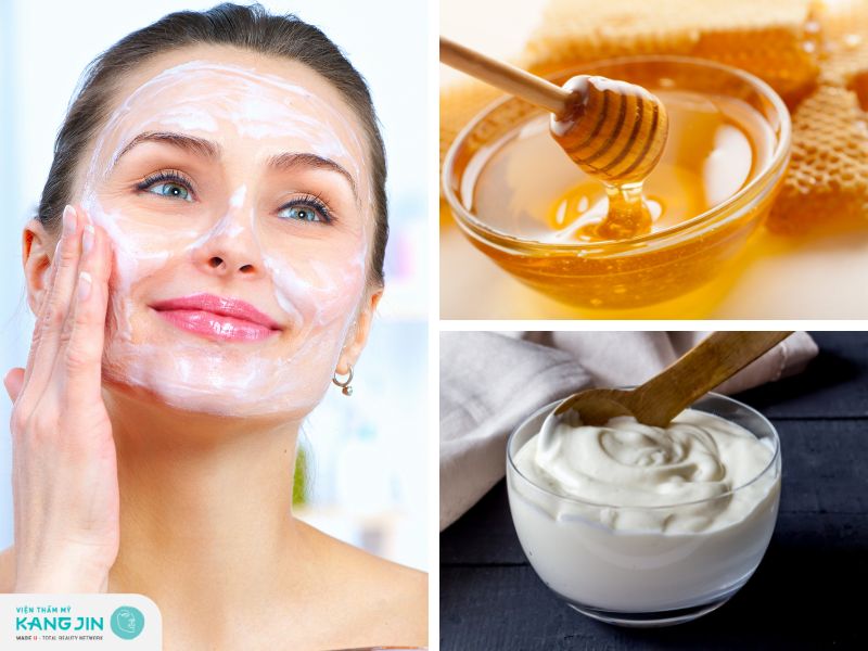 mặt nạ mật ong và sữa chua