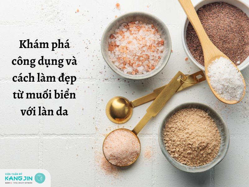 Muối biển với làn da