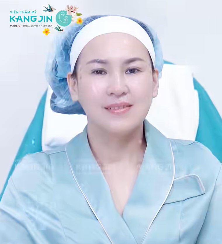 Làn da của chị Ngọc Hà ngay sau khi thực hiện liệu pháp KangJin Maxcollagen Diamond Siêu Vi Điểm 