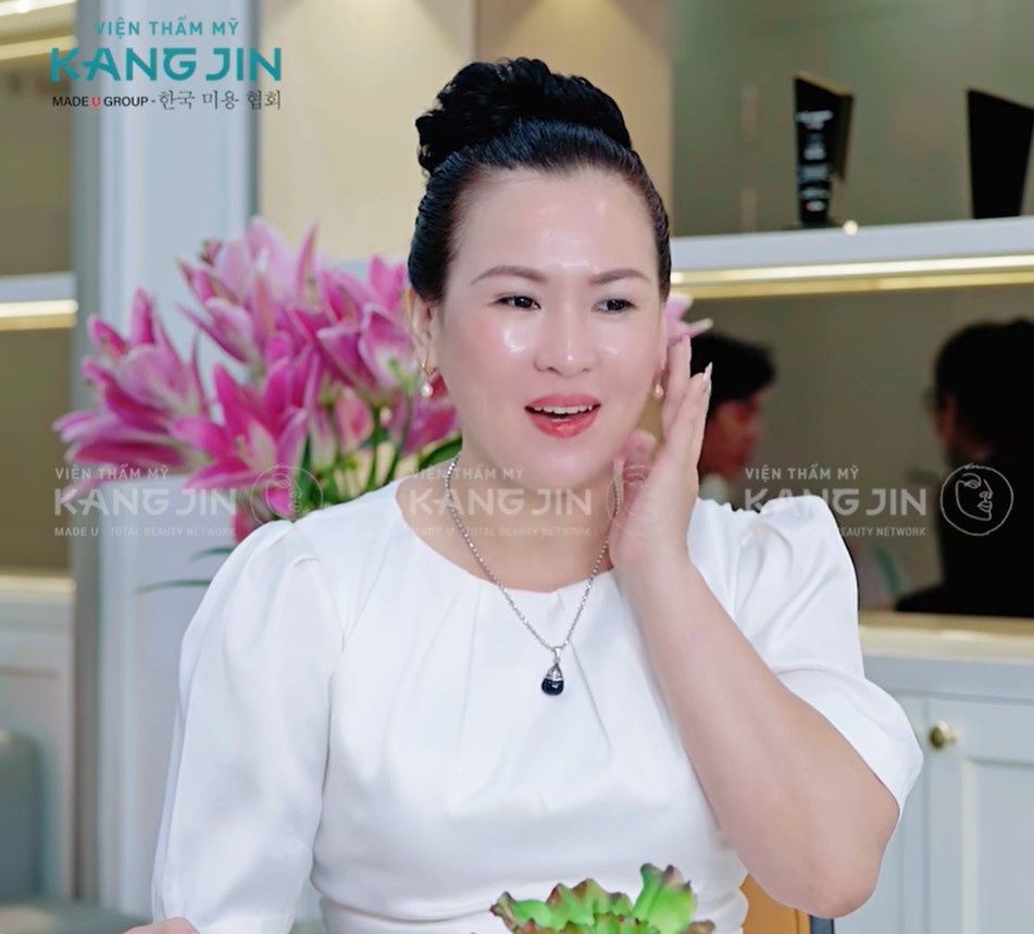 Chị Ngọc hài lòng về làn da của mình sau khi thực hiện tại VTM KangJin 