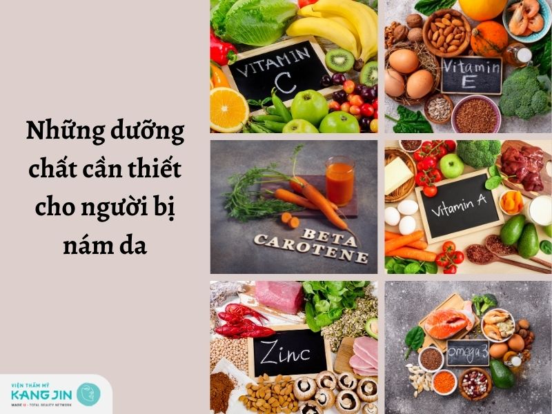 Những dưỡng chất mà người bị nám da nên bổ sung