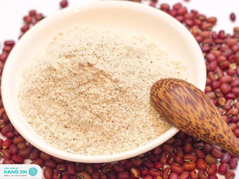 tắm bột đậu đỏ bao lâu thì trắng