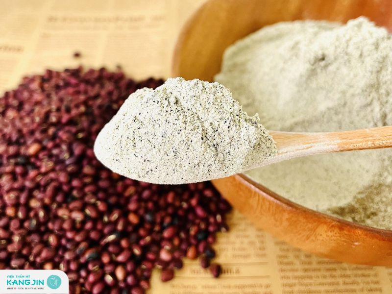 tắm bột đậu đỏ bao lâu thì trắng