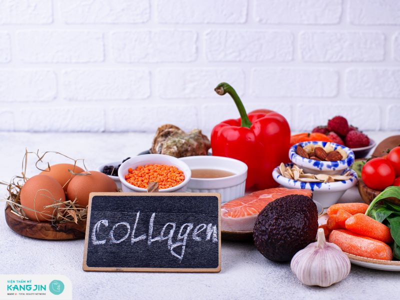 thực phẩm kích thích sản xuất collagen