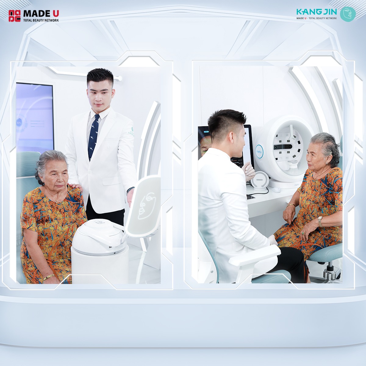 ekip bác sĩ thăm khám cho cô Lan Vân