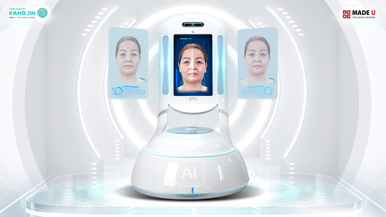 mô phỏng kết quả bằng máy Face AI 4D