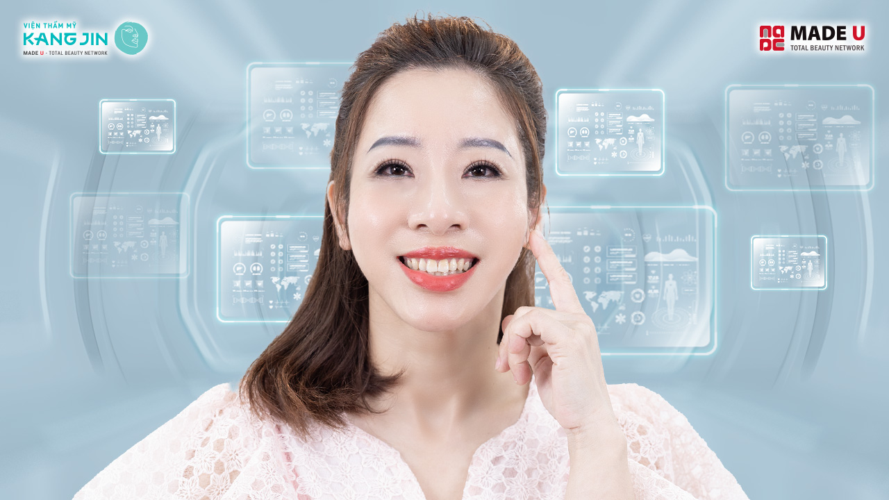 Làn da của chị Thu sau thực hiện trẻ hóa