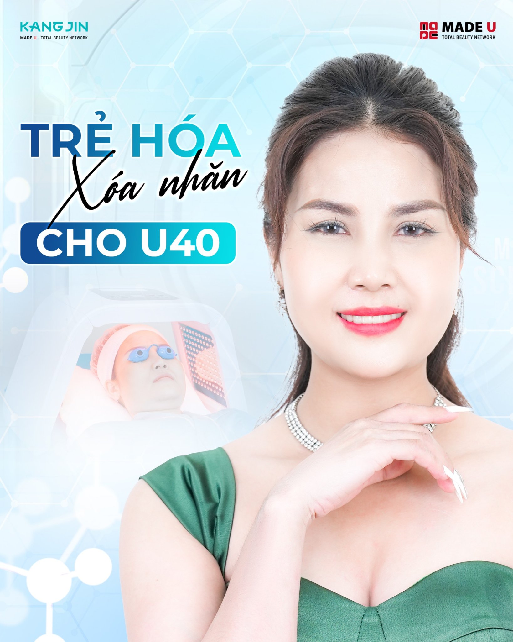 Hành trình trẻ hóa xóa nhăn của chị Phương Vy hậu ép cân khắc nghiệt