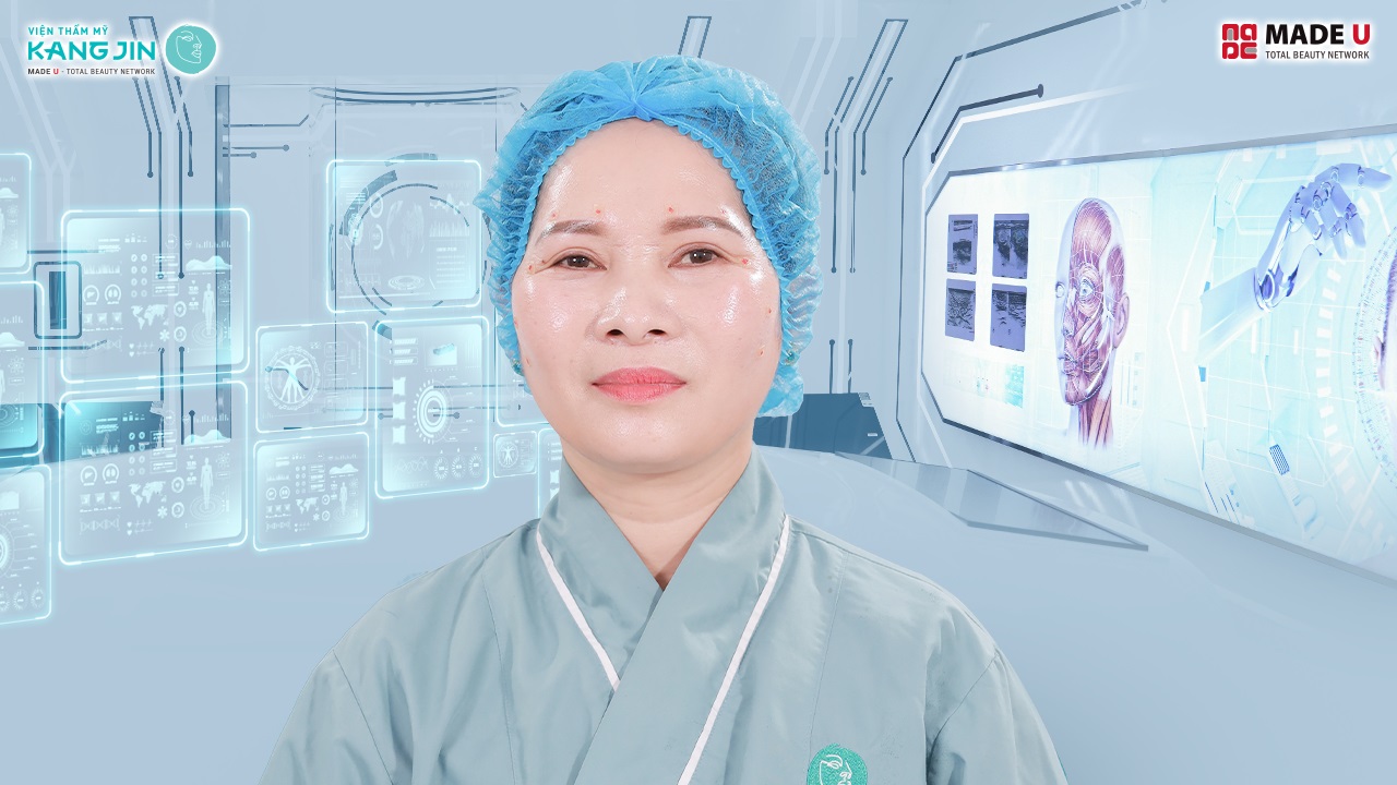 làn da của chị Hải căng mịn và sáng hơn rõ rệt
