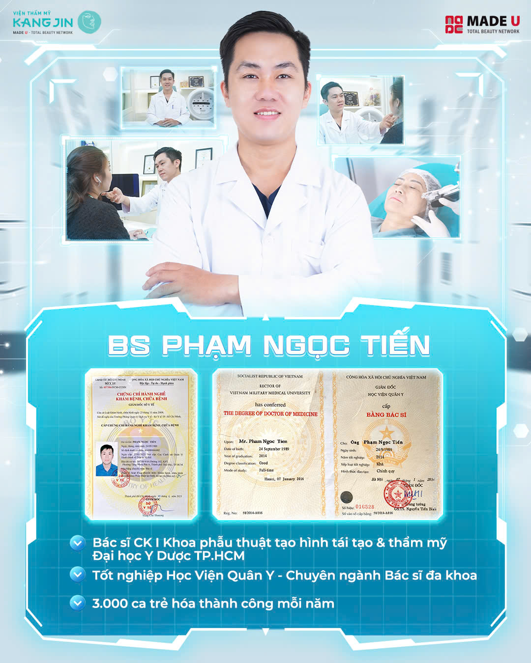 Bác sĩ Phạm Ngọc Tiến - người điều trị trực tiếp cho cô Mai