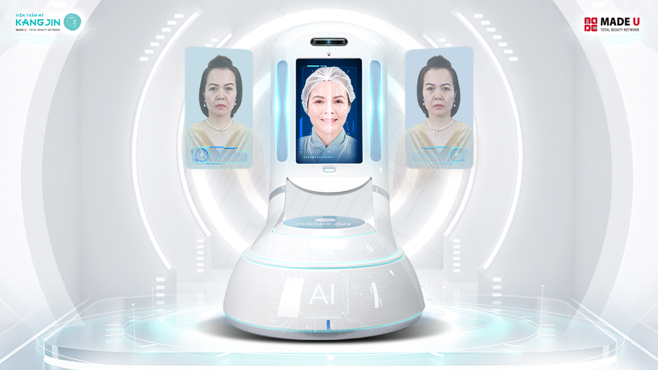 mô phỏng kết quả trẻ hóa bằng Face AI 4D