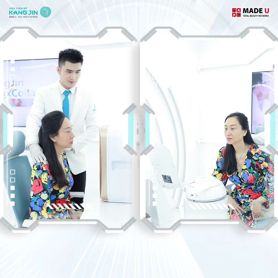 Khách hàng được tư vấn, thăm khám 1:1 cùng chuyên gia tại VTM KangJin 