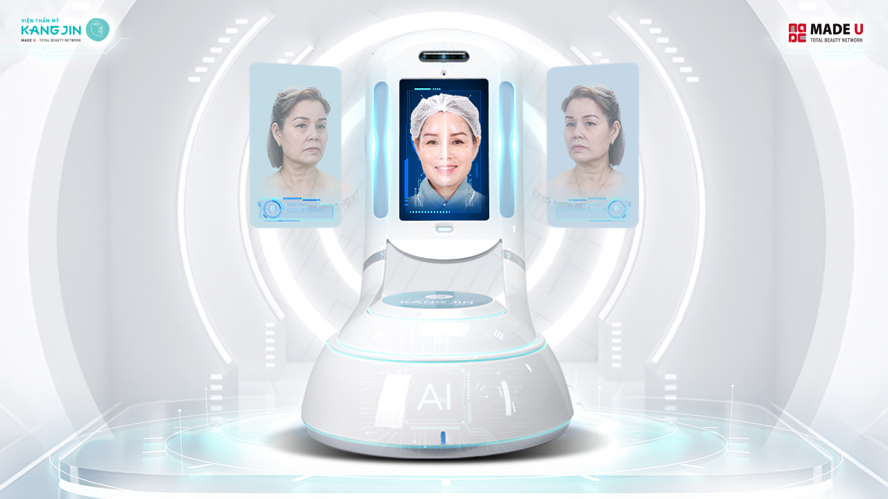 mô phỏng kết quả trẻ hóa bằng Face AI 4D