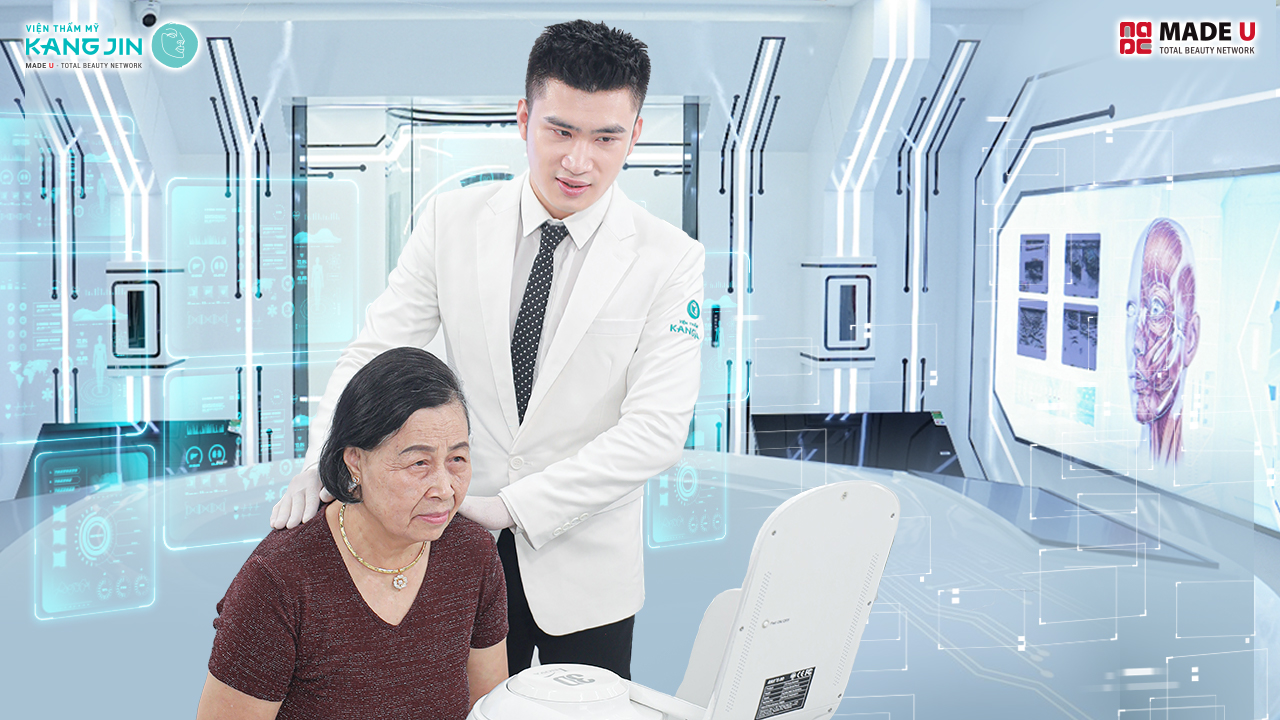 mô phỏng kết quả sau liệu trình bằng Face AI 4D