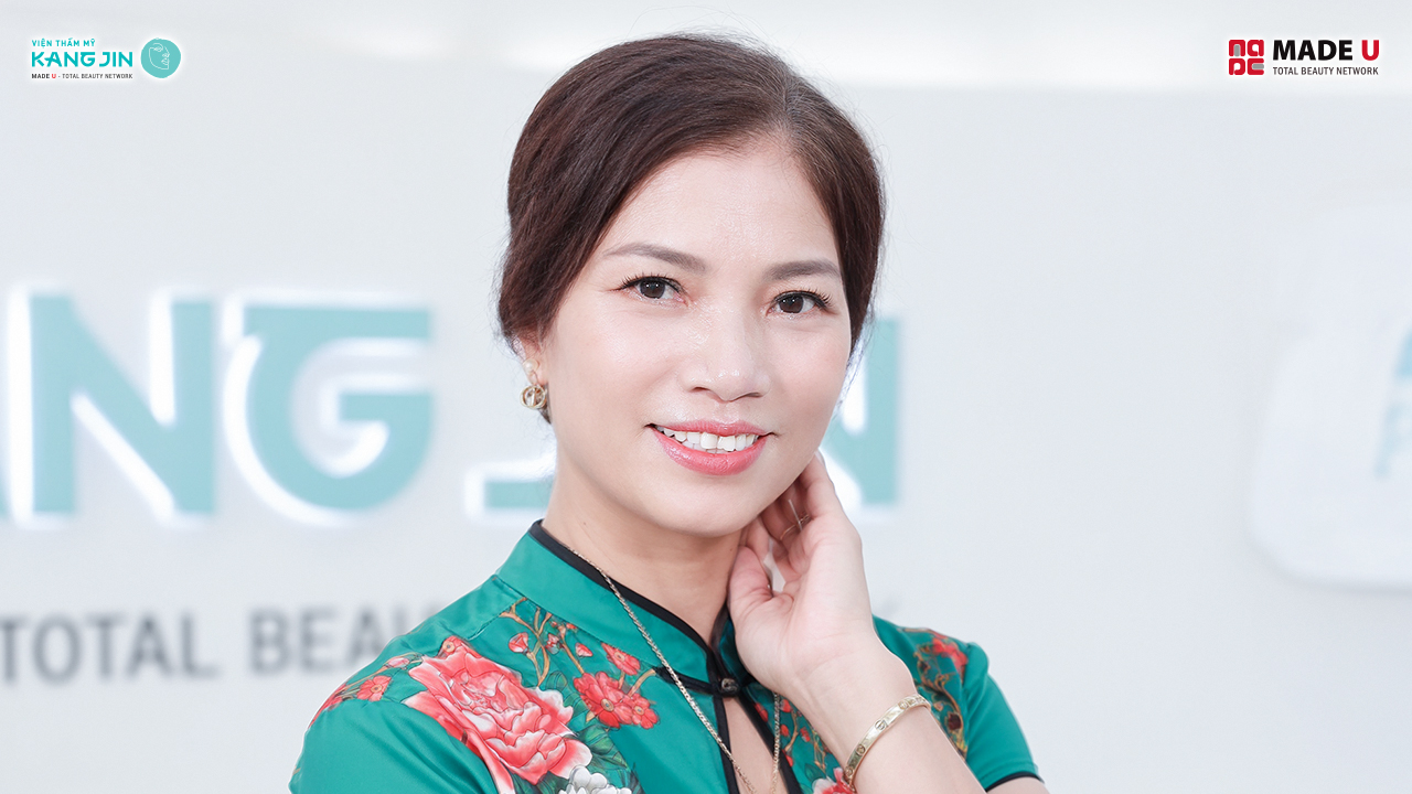 cô Lan sau liệu trình trẻ hóa