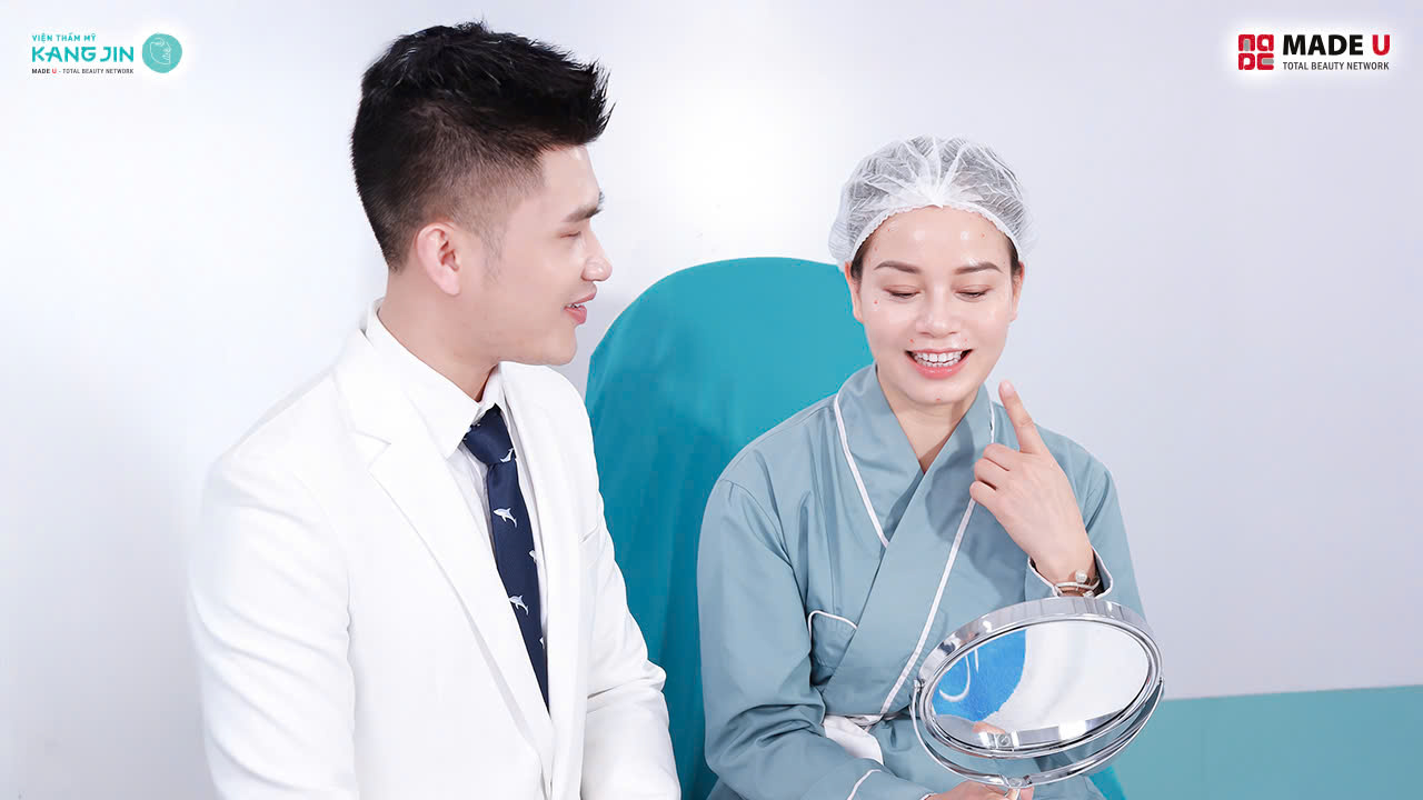 Tình trạng da của chị Hải Yến sau điều trị