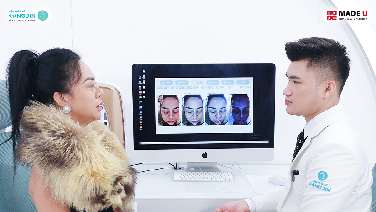 soi da bằng Skin Lab 5D