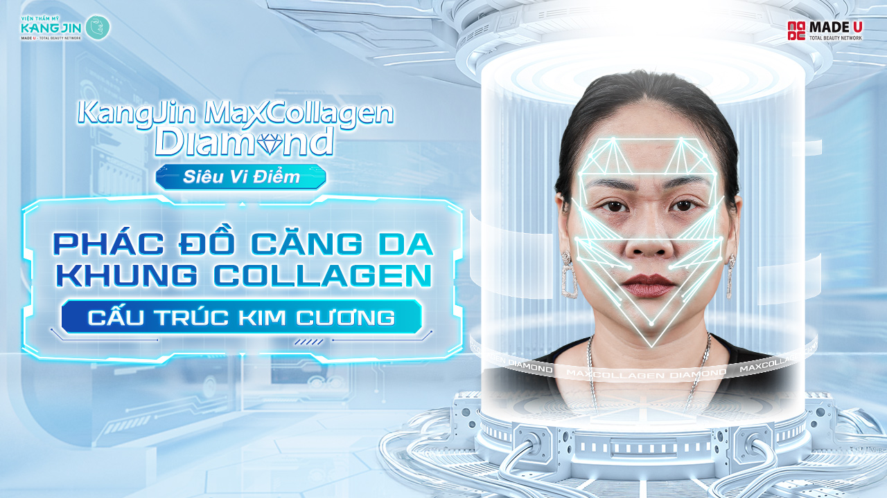 chị ngọc linh được bác sĩ chỉ định sử dụng liệu pháp kangjin maxcollagen diamond siêu vi điểm