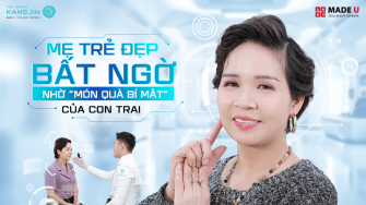 Mẹ trẻ đẹp bất ngờ nhờ “món quà bí mật” từ con trai