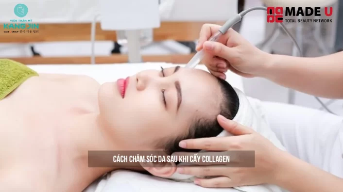 Cách chăm sóc da sau khi cấy collagen