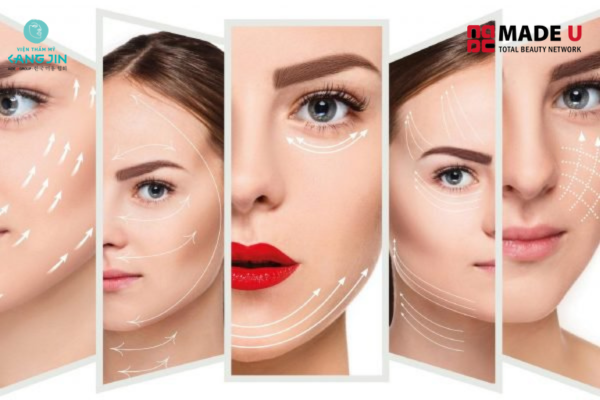 Các vũng lão hóa, dễ bị chảy xệ trên khuôn mặt